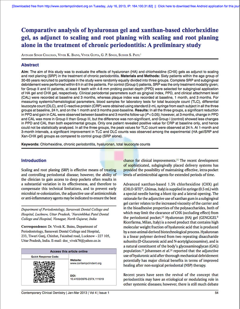 Effect of hyaluronic acid gel and xanthan-based chlorhexidine gel on chronic periodontitis.jpg